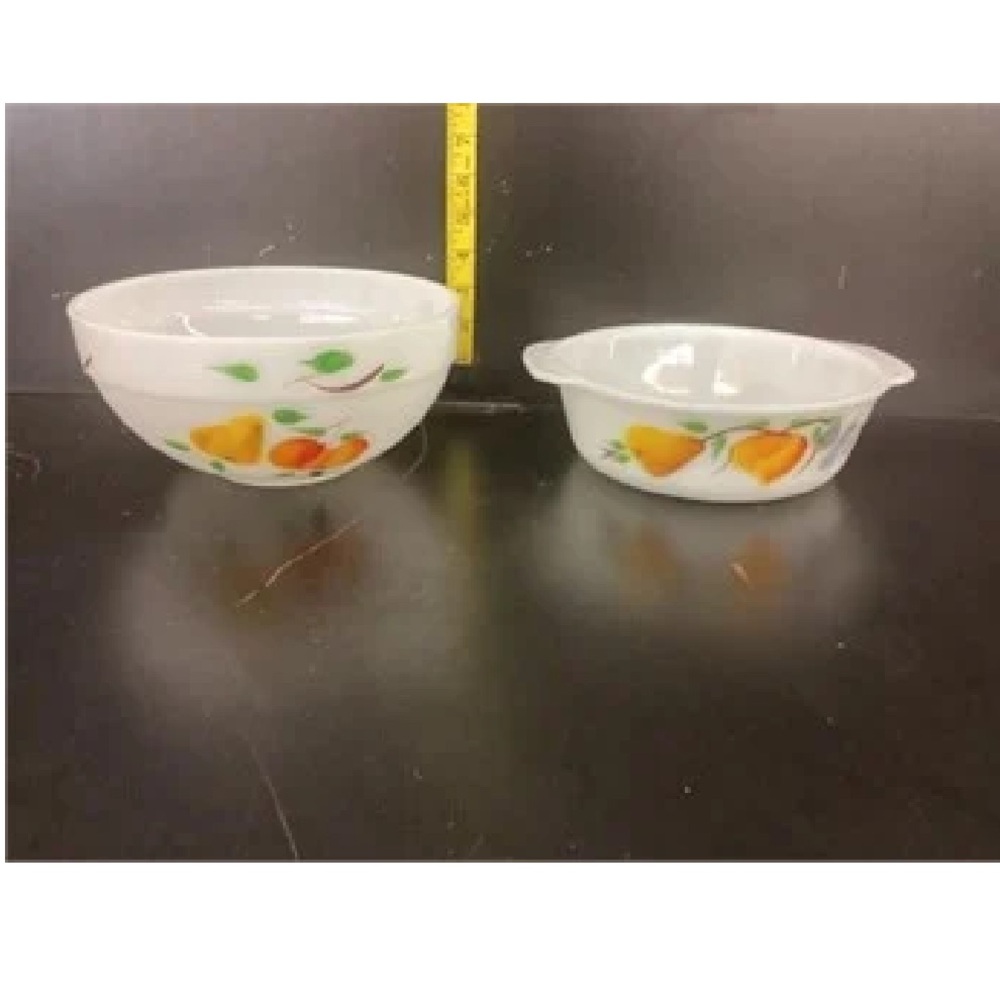 Vintage fire king bowls